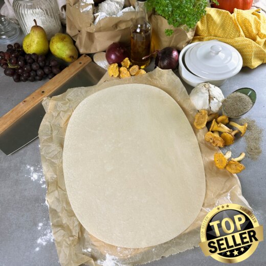 Premium dough base for wheat flour Flammkuchen OVAL 38 x 29 cm 105 pieces